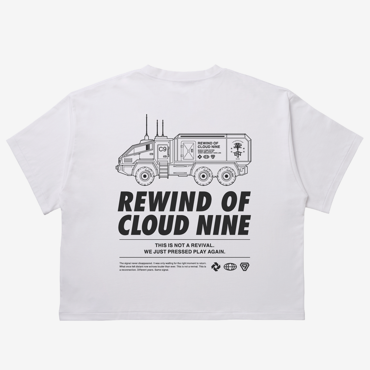 CLOUD NINE Tシャツ Type-C【WHITE】L /［T.M.R. LIVE REVOLUTION '26-'27］