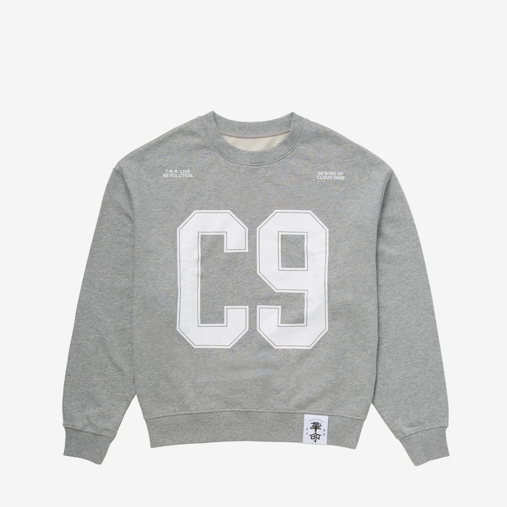 CLOUD NINE クルーネックスウェット【GRAY】M /［T.M.R. LIVE REVOLUTION '26-'27］