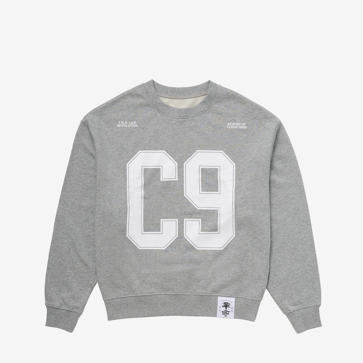 CLOUD NINE クルーネックスウェット【GRAY】M /［T.M.R. LIVE REVOLUTION '26-'27］