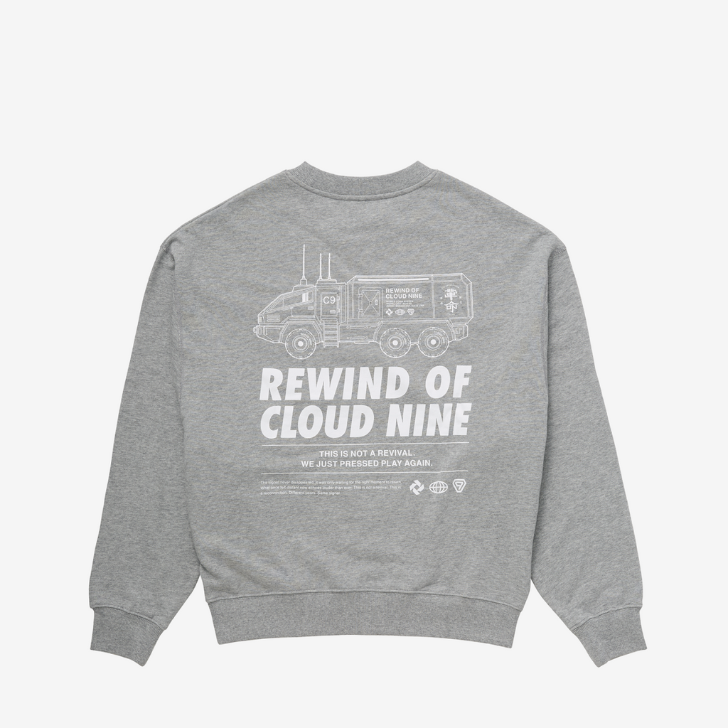 CLOUD NINE クルーネックスウェット【GRAY】M /［T.M.R. LIVE REVOLUTION '26-'27］