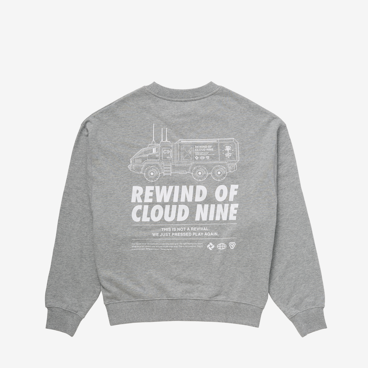 CLOUD NINE クルーネックスウェット【GRAY】M /［T.M.R. LIVE REVOLUTION '26-'27］
